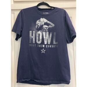 Dallas Cowboys Authentic Leighton Vander Esch "HOWL" tee M 100% Cotton